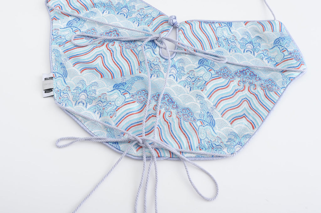Dong Cropped Reversible Apron Top Periwinkle/Blue